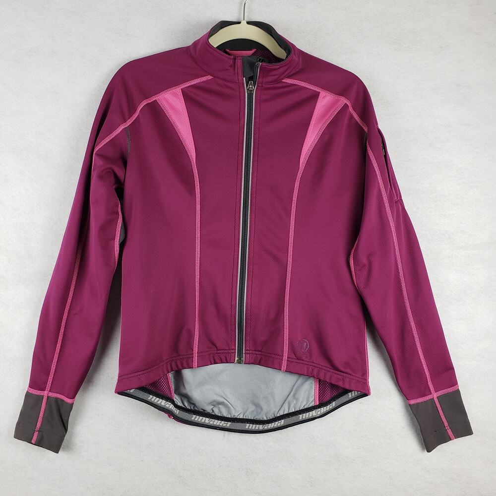 Novara‎ Women's S Full Zip Cycling Jacket Magenta Purple Pink Athletic Biking